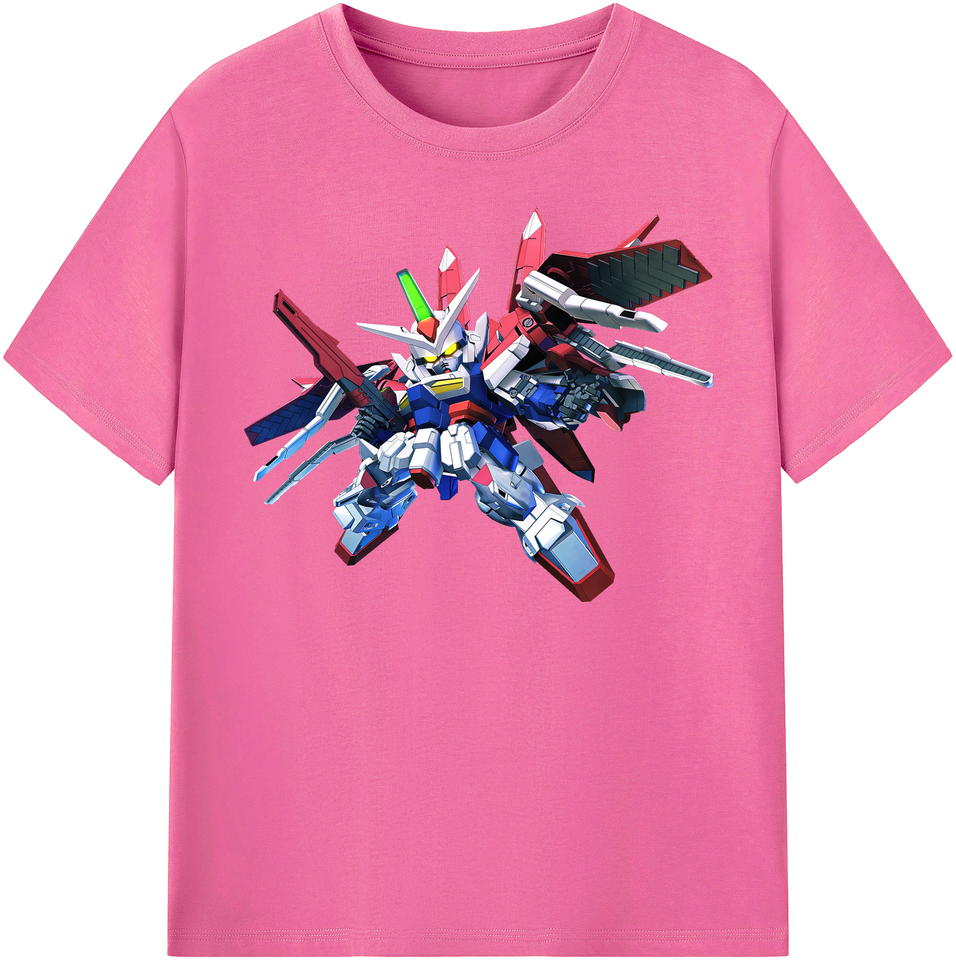 （画像用） 機動戦士ガンダム Mobile Suit Gundam レディースカジュアルプリントTシャツ（綿100％）